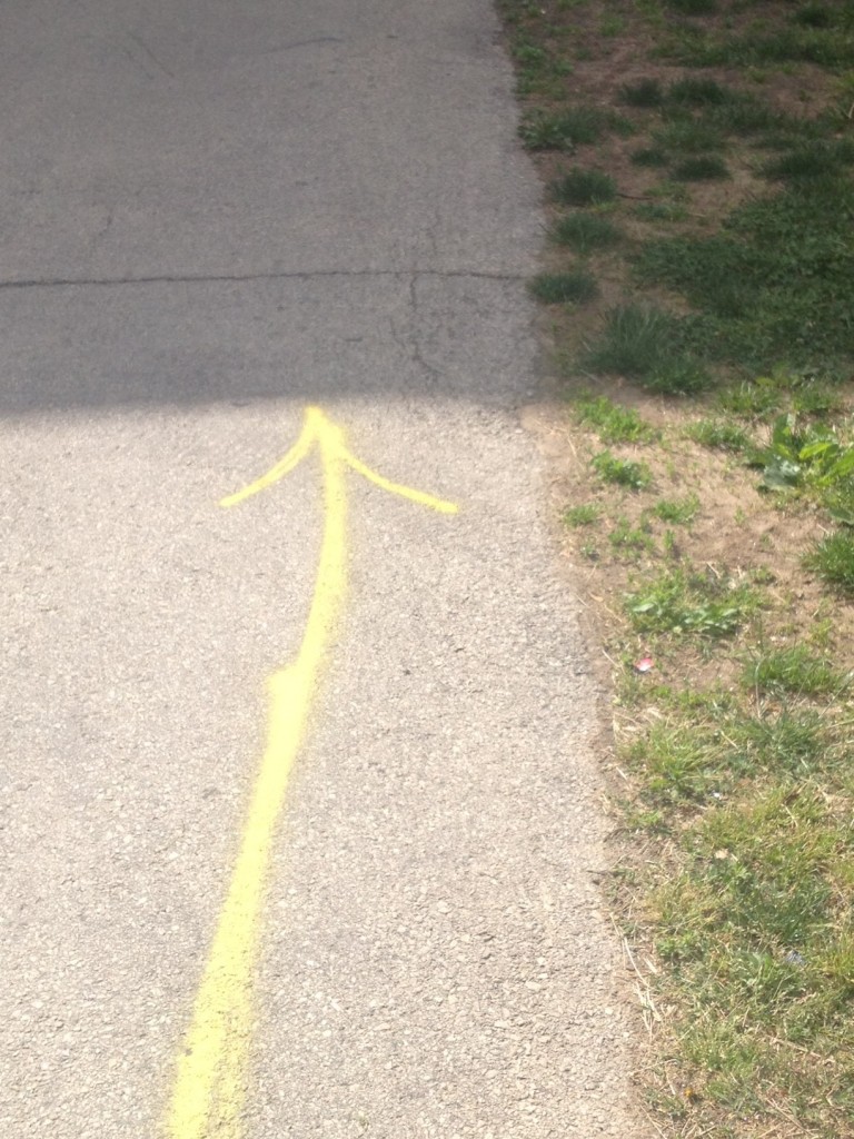 yellow arrow